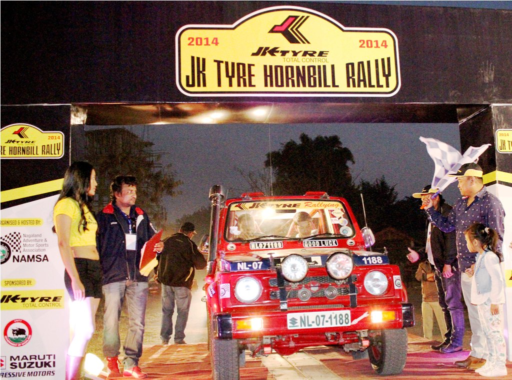 7th JK Tyre Hornbill Motor Rally flagged off