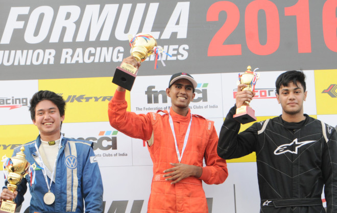 Hat-trick of wins for Lankan Brayan Perera: Formula LGB 1300