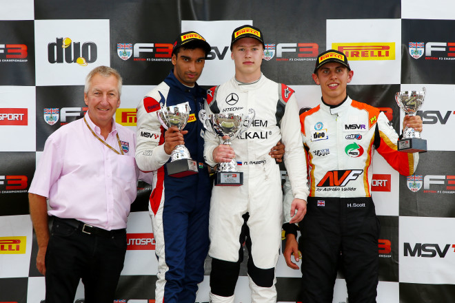 Another podium for Tarun Reddy at British F3