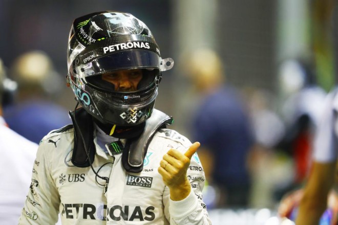 Rosberg takes pole ahead of Ricciardo; Hamilton P3: Singapore GP