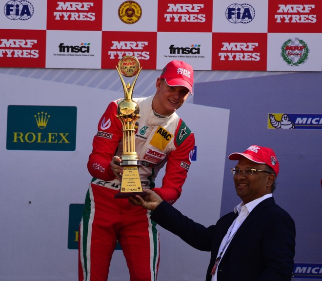 Mick Schumacher takes the lead with a double