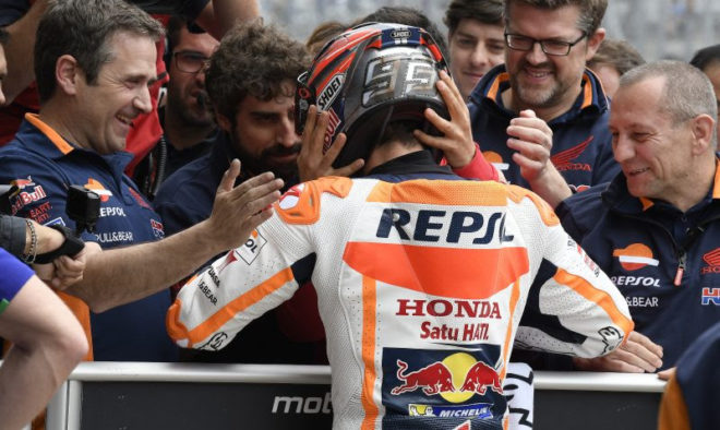 Marquez takes pole; Vinales P2 with Rossi in P3