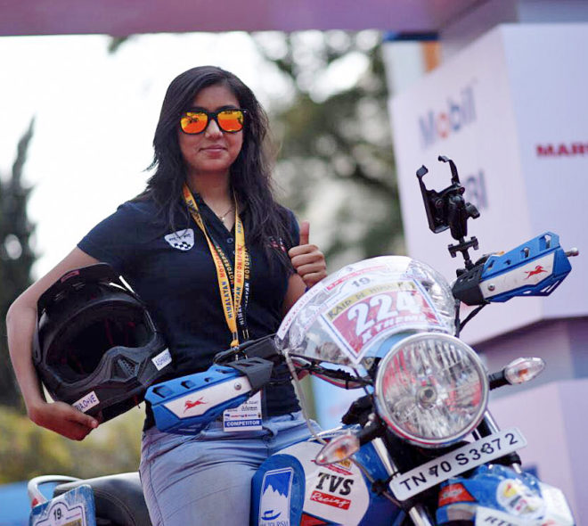 Bengaluru girl Aishwarya fourth in Raid de Himalaya: Xtreme category Group B bikes