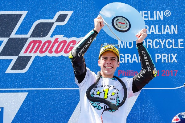 Leopard Racing’s Joan Mir is the 2017 Moto3 World Champion; wins Phillip Island Grand Prix
