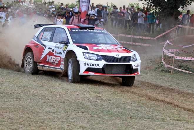 Gill unleashes fireworks and the crowd erupts into a thunderous applause: Coffee Day India Rally