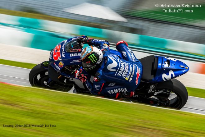 Movistar Yamaha’s Maverick Vinales fastest on Day 2: MotoGP first official test of 2018