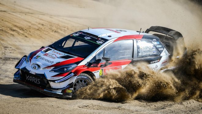 Ott Tanak sets early pace in Super Special Stage; Suninen, Ogier tied second
