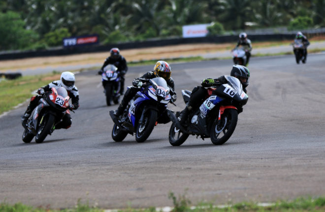 Jagan Kumar of TVS Racing tops the time sheets in Practice session: Bike Nationals