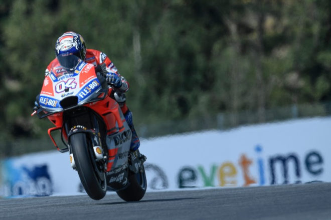 Dovizioso fastest on Friday but 93 hits back in wet…: MotoGP Free Practice