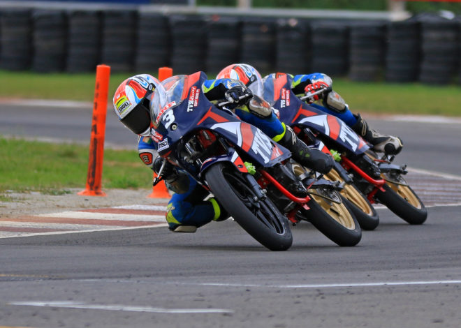 Jagan Kumar leads 1-2 finish for TVS Racing: Super Sport 165cc race