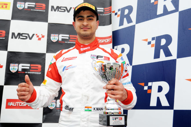 Kush Maini secures an impressive third position in the BRDC British F3 Driver’s Championship
