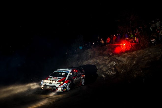 Ott Tanak powers his Toyota Yaris into lead after opening night: WRC Monte Carlo Rally
