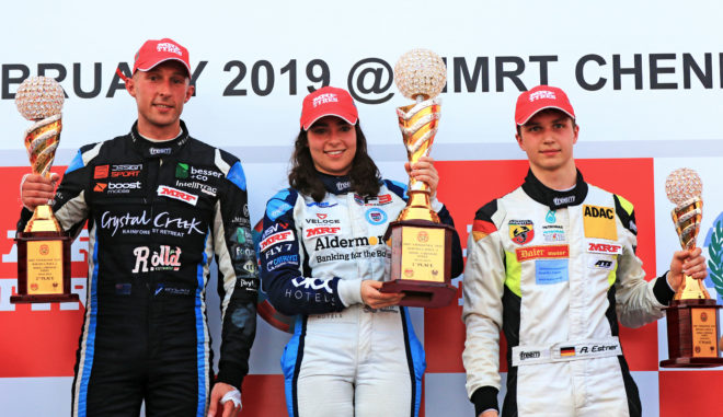 Brilliant win for Ashwin Datta; Jamie Chadwick takes narrow lead with a win: MRF Challenge