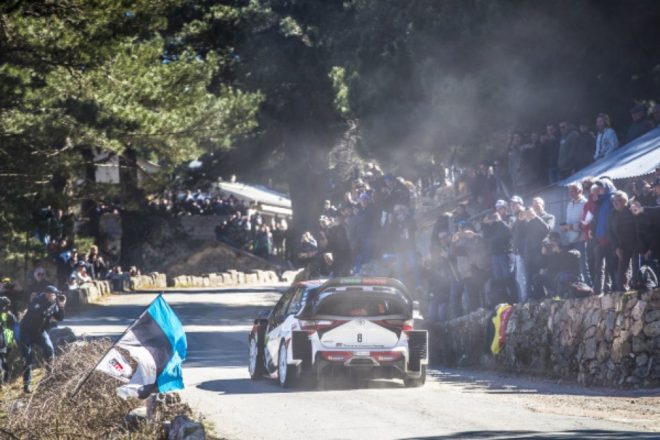 Toyota’s Ott Tanak reclaims first place but M-Sport’s Elfyn Evans just 2.3sec off: WRC