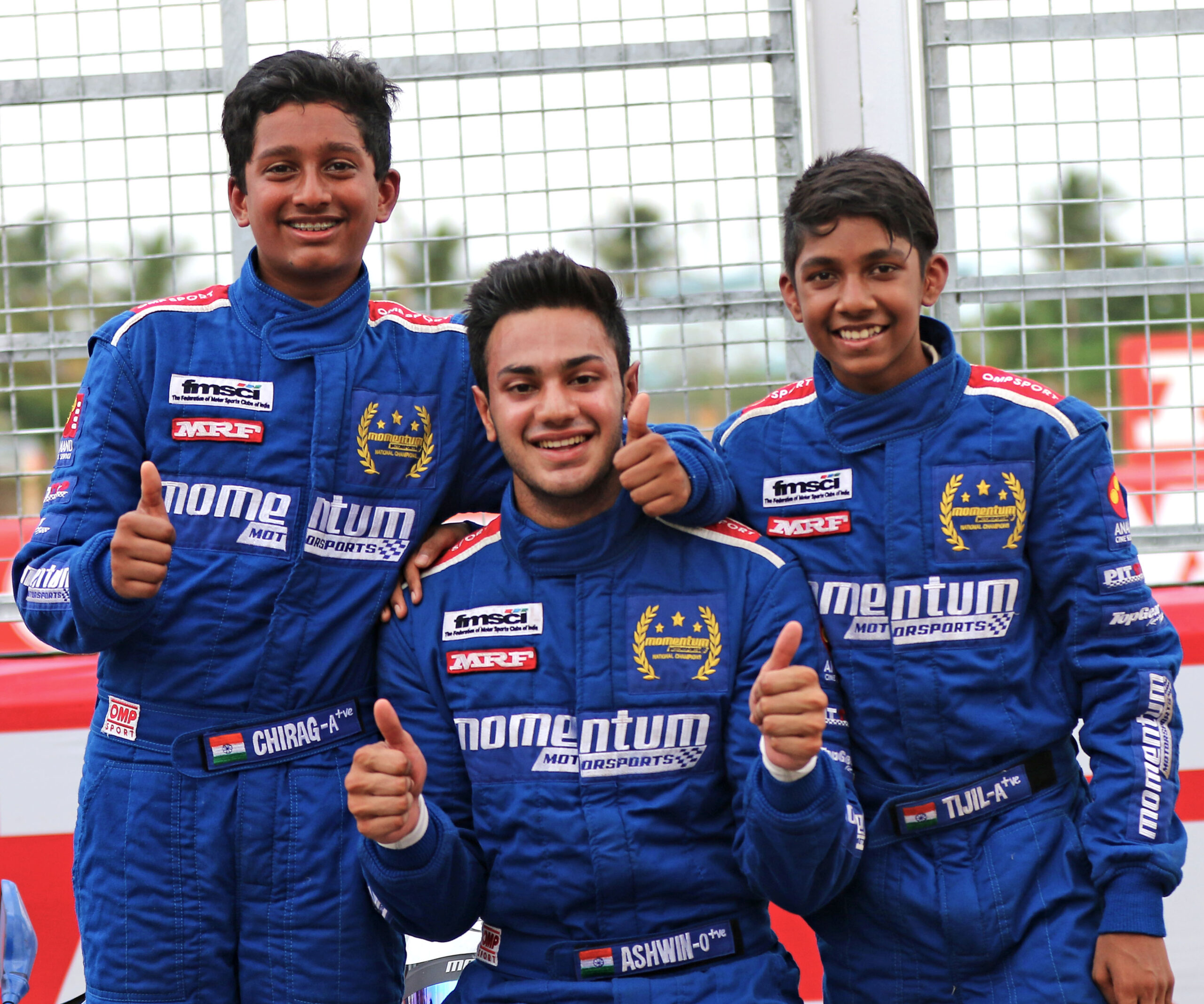 Ashwin Datta leads podium sweep for Momentum Motorsports; Arjun Balu, Vishnu, Nayan win