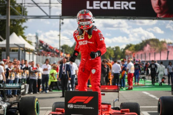 Charles Leclerc wins epic battle with Lewis Hamilton at Monza
