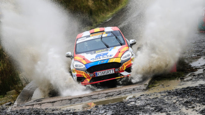 Jan Solans close to FIA Junior WRC title after drama-filled Satruday: Wales Rally GB