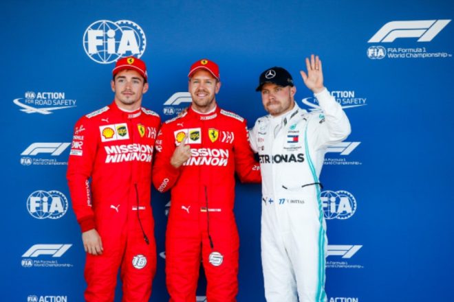 Vettel takes pole ahead of Leclerc; Hamilton P4