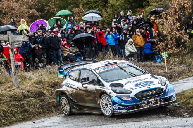 Elfyn Evans of Toyota reclaims lead in the Monte Carlo WRC round