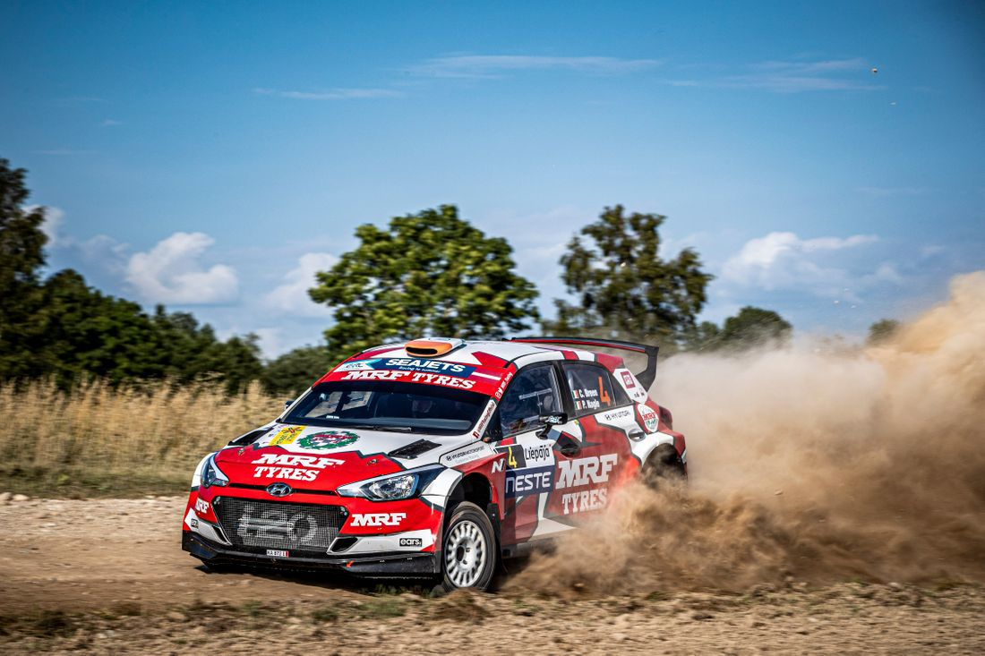 Team MRF Tyres finish strongly in ERC Round 2