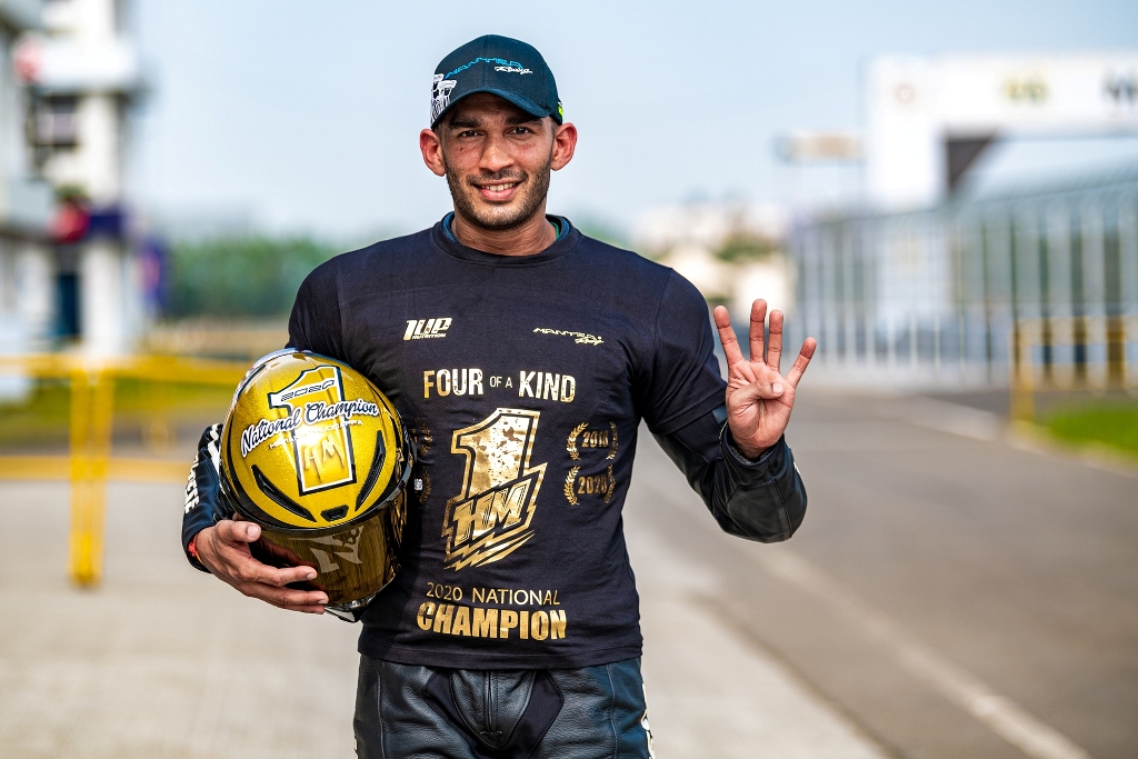 Hemanth Muddappa bags two golds for 7th National drag title; 4th year in a row