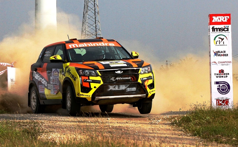 Gaurav Gill powers his limping Mahindra to top spot after Leg 1: INRC Round 3
