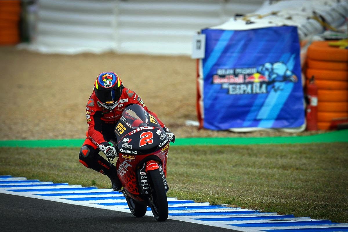 Gabriel Rodrigo pulls the pin to rule Friday: Moto3