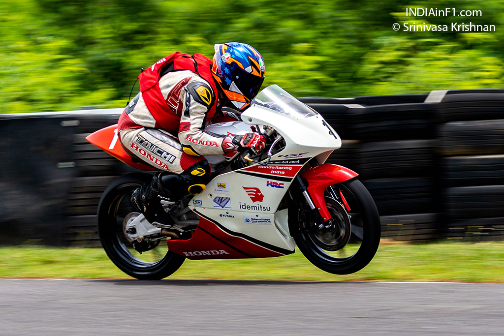 Jagan Kumar of TVS Racing begins title defence with a pole