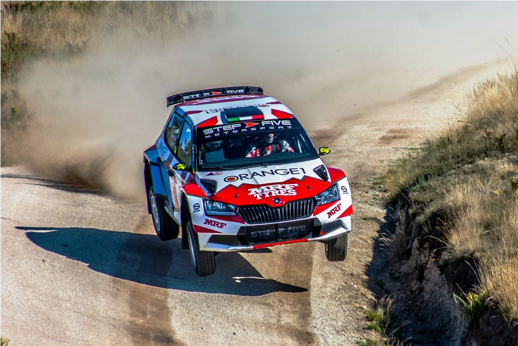 Team MRF Tyres on the pace but focussing on data as FIA ERC returns to Portugal