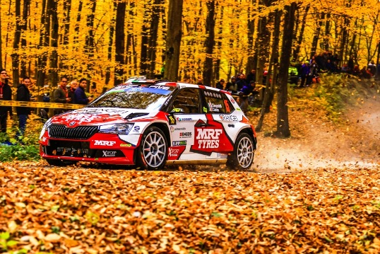 Simone Campedelli and Tania Canton finish fifth for MRF: ERC Rally Hungary