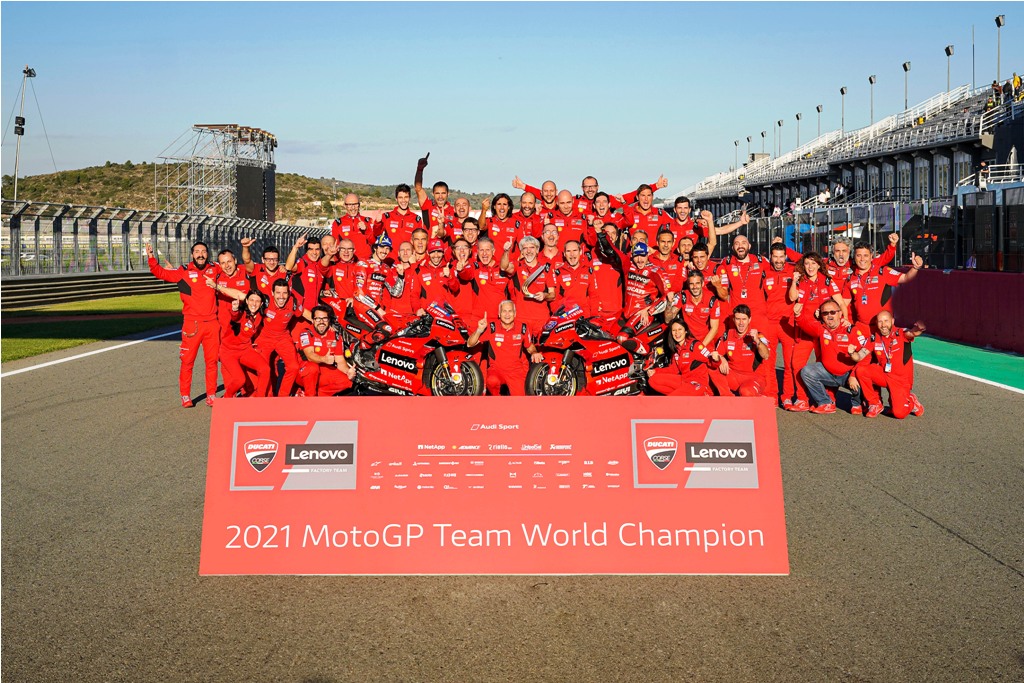 Ducati triumphs at Valencia with its first historic podium lockout in MotoGP