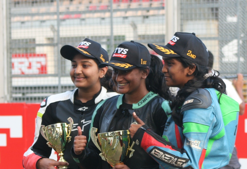 Aditi Krishnan wins TVS girls race; Rakshitha clinches title