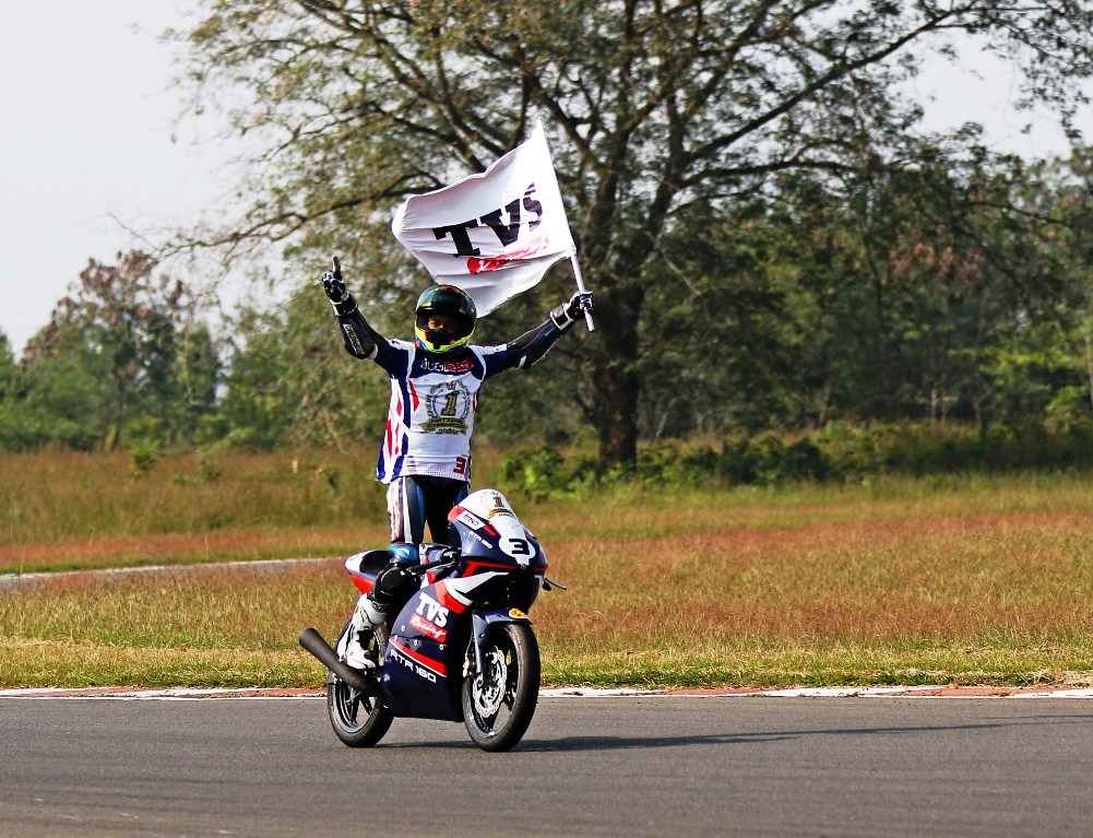 Jagan Kumar of TVS wins historic 10th Indian National title: Bike racing