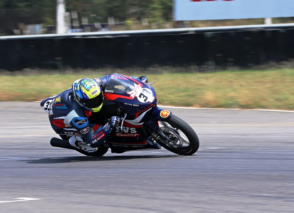 KY Ahamed leads front row sweep for TVS Racing