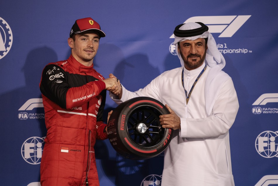 Charles Leclerc takes pole ahead of Max Verstappen