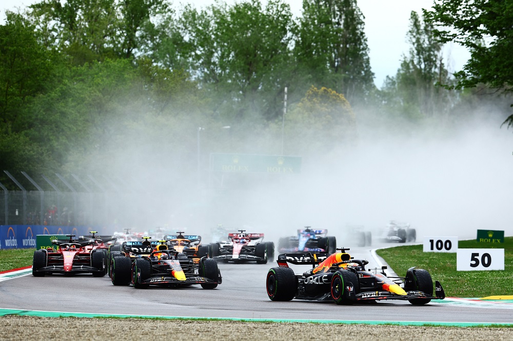 Verstappen leads Red Bull 1-2 in Emilia Romagna GP after misery for Leclerc