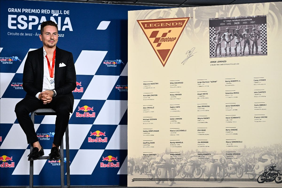 Jorge Lorenzo named MotoGP Legend