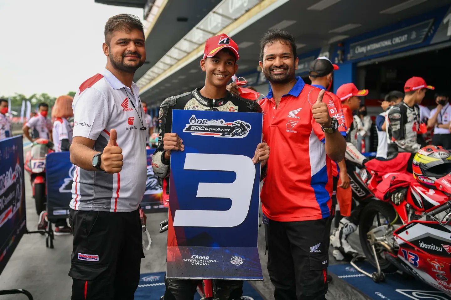 Sarthak Chavan first Indian to get a podium at Thailand Talent Cup