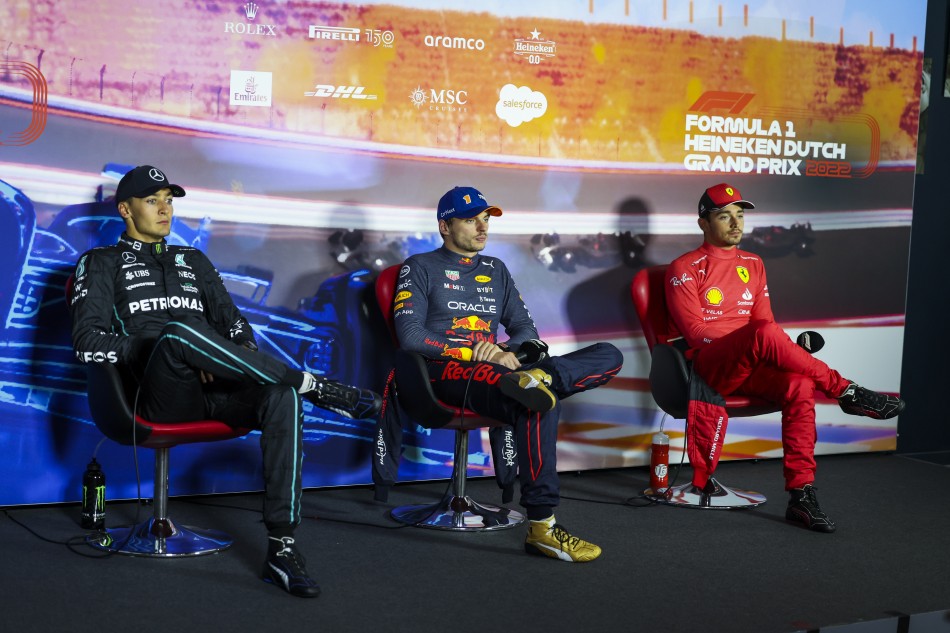 Max Verstappen defends well a challenging question from Indian F1 journalist Niharika