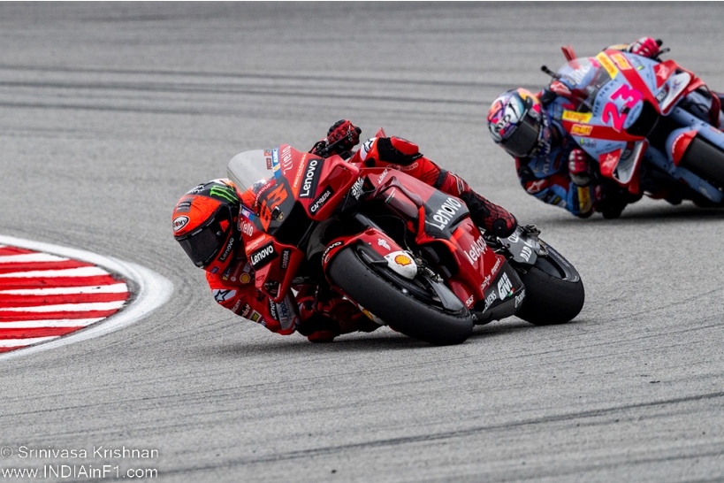 MotoGP: Bagnaia keeps off Bastianini to win Malaysian GP