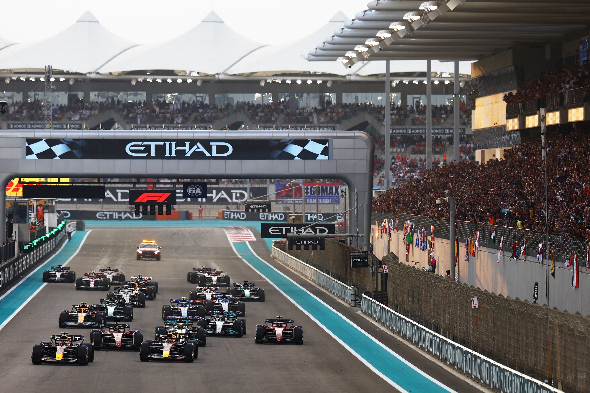 Abu Dhabi GP: Verstappen wins as Leclerc holds off Perez for second