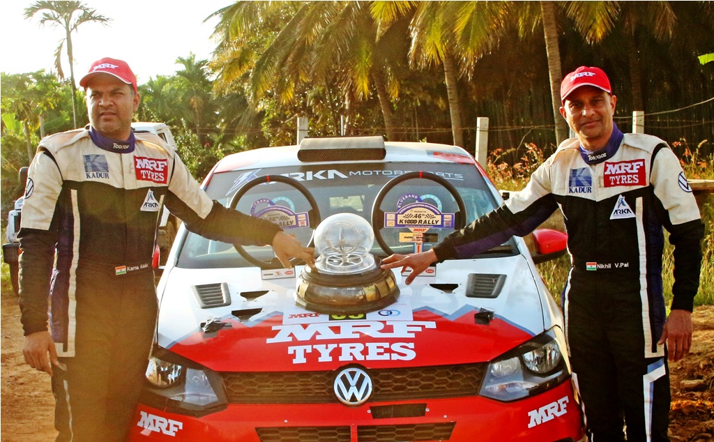 Karna Kadur-Nikhil Pai win K1000, clinch Indian National Rally title with a round to spare