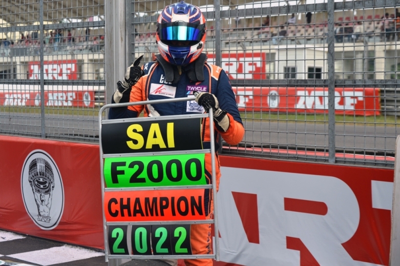 Salem’s Sai Sanjay clinches MRF F2000 crown; 11th National title for Arjun Balu