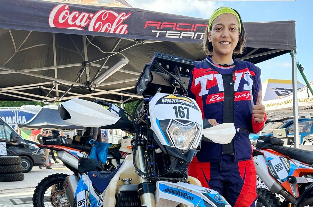 Aishwarya Pissay of Sherco TVS Rally team all set for FIM Bajas WC final round