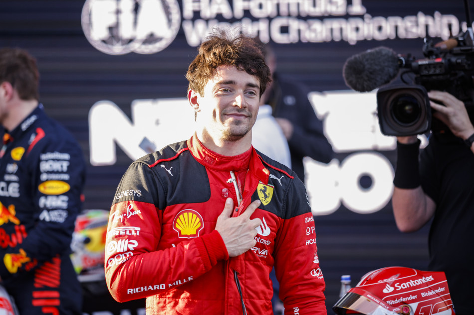 Ferrari’s Charles Leclerc takes Baku pole ahead of Max Verstappen: F1