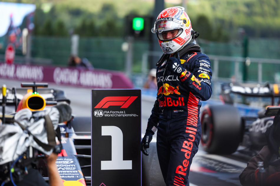 Verstappen tops qualies, but grid penalty promotes Leclerc to Spa pole