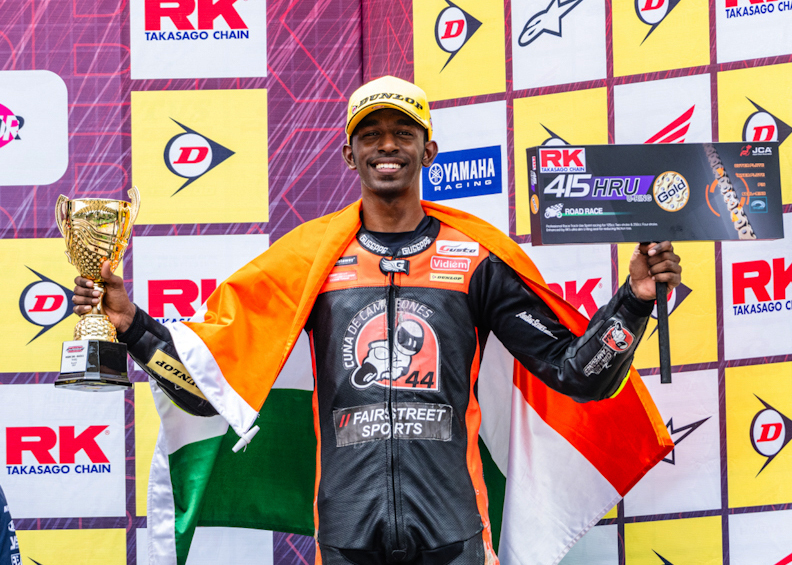 Geoffrey gets double podium on debut at Qatar Superstock 600