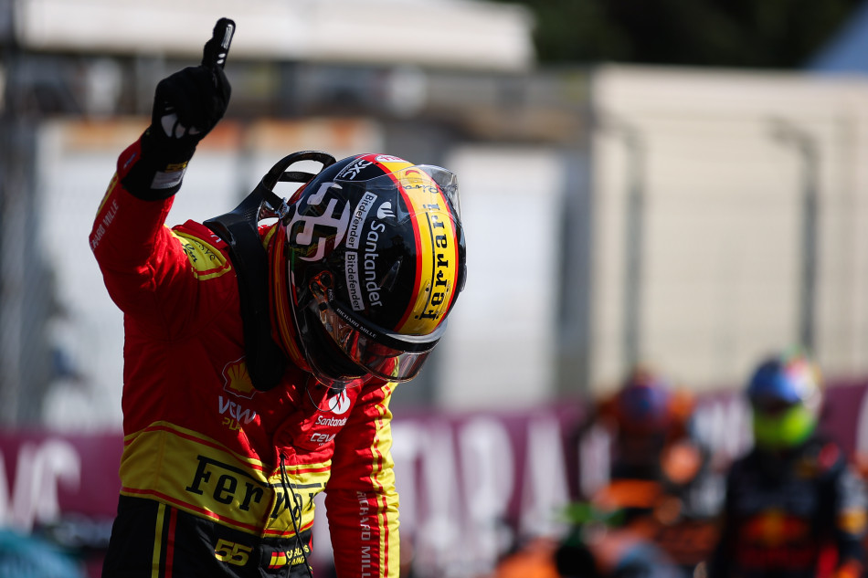 Carlos Sainz pole delights Tiffosi; Leclerc P3