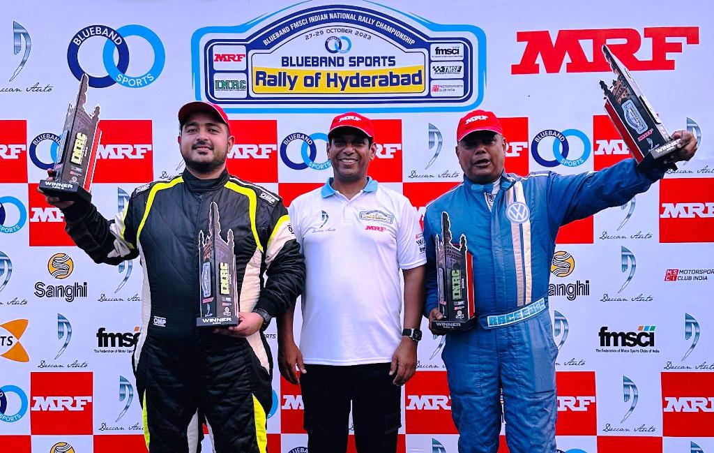 KJ Jacob and Shanmuga triumph at Rally of Hyderabad; Big guns topple