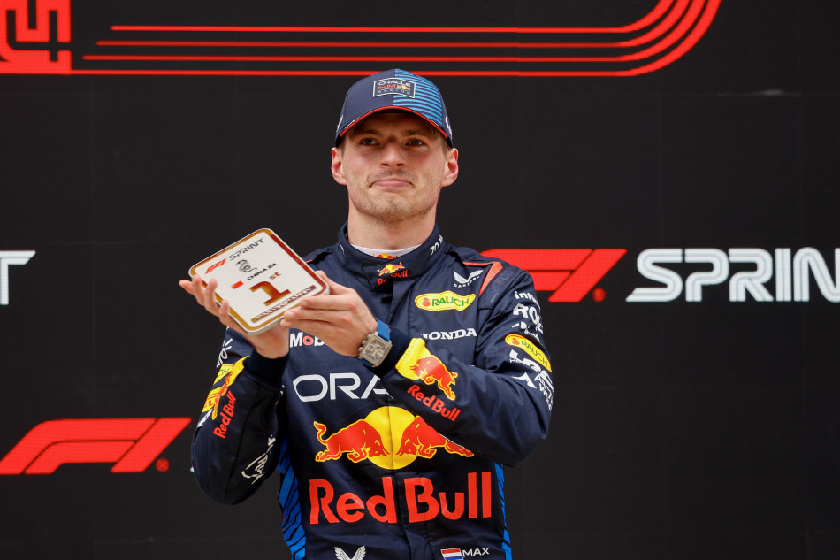 Max Verstappen wins first Sprint race of the season ahead of Hamilton